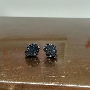 Kendra Scott Tessa Gunmetal Stud Earrings